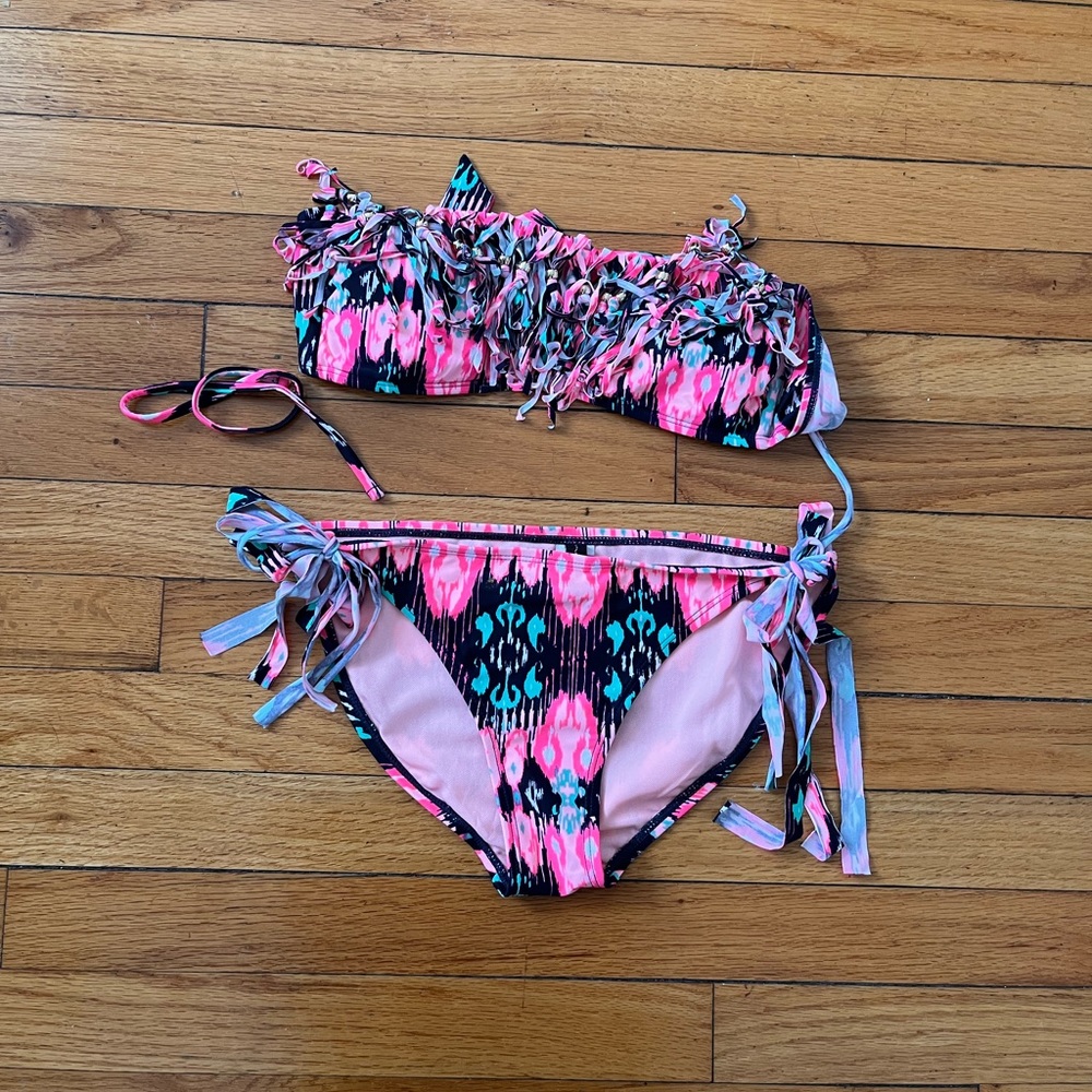 Buckle Fringe Bikini